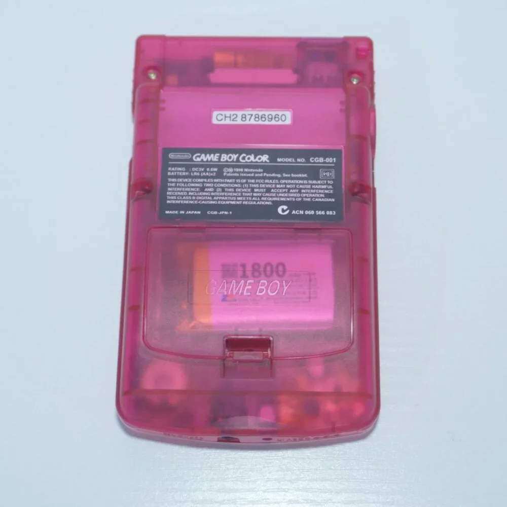 Sakura Cherry Pink Gameboy Color GBC Handheld Console w/ IPS Backlit LCD Screen